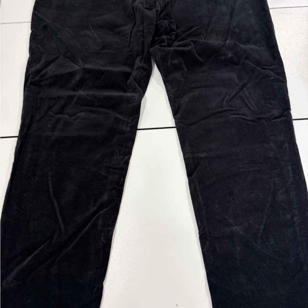 Womens black velveteen jeans size 18